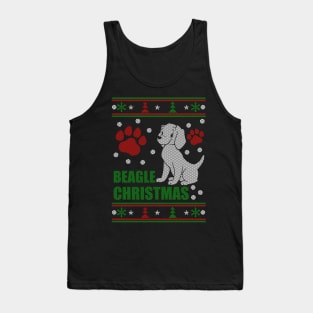 Beagle Christmas Tshirt Tank Top